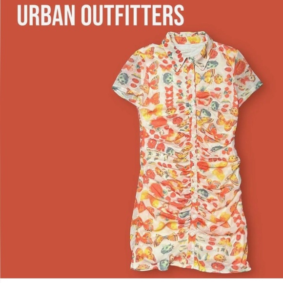 Urban Outfitters Dress. Butterflies and lady bugs print, size Medium. 90s - Picture 6 of 6